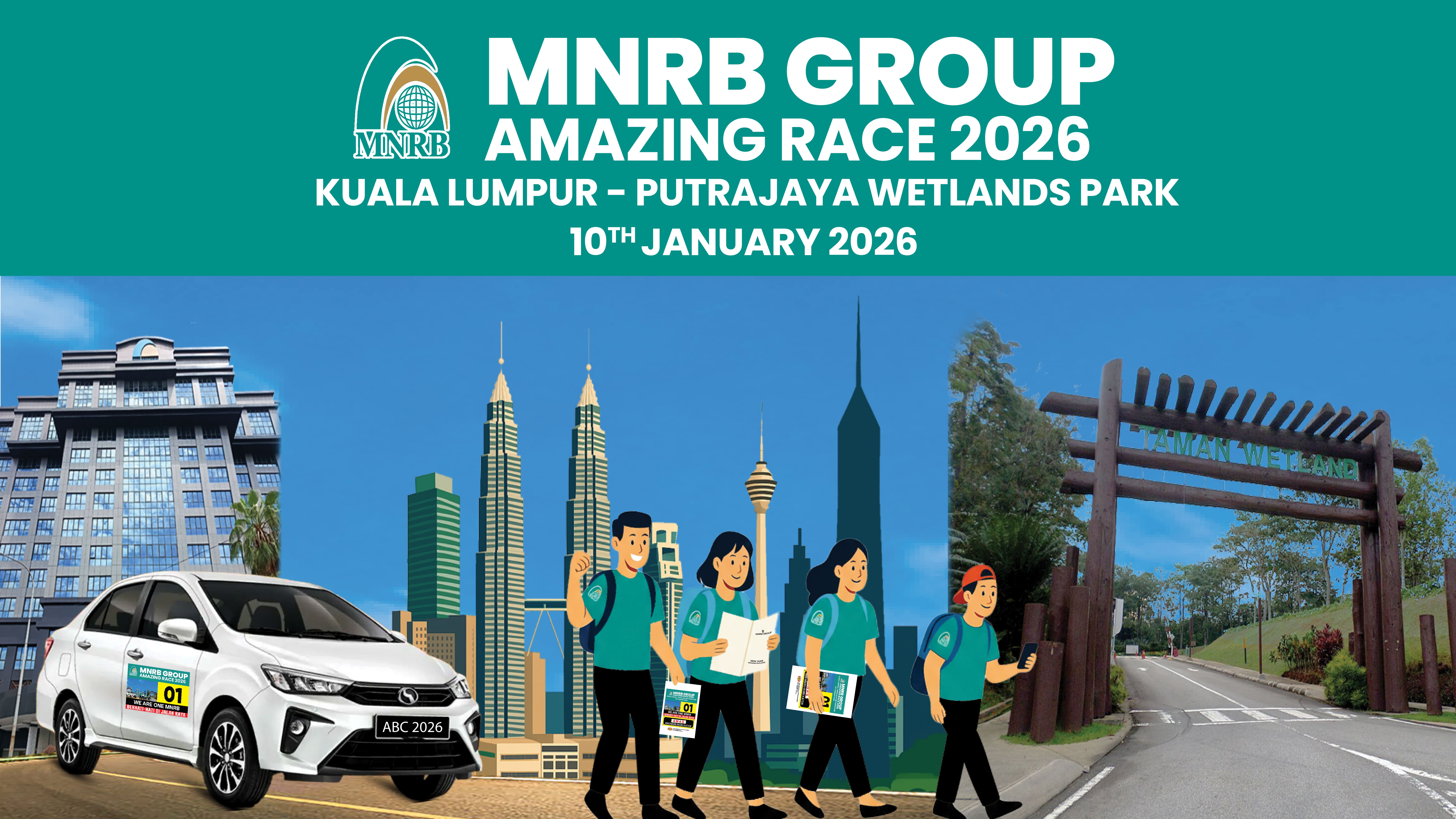 MNRB Group Amazing Race 2026 Kuala Lumpur Putrajaya Wetlands Park